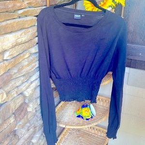 Mono b size S black top